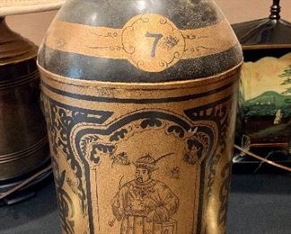 $100 - Reproduction Tea Canister Lamp - 9 w x 33 h