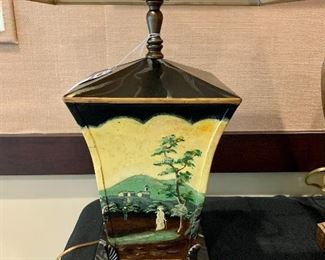 $200 - Dierra Lamp (pair) - 8 w x 28 h (minor chipping)