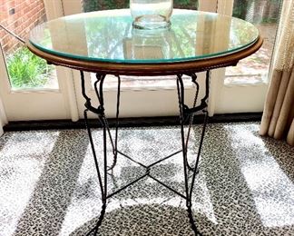 $200 - Authentic Soda Fountain Table (has been refinished) 