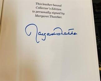 Margaret Thatcher Signed