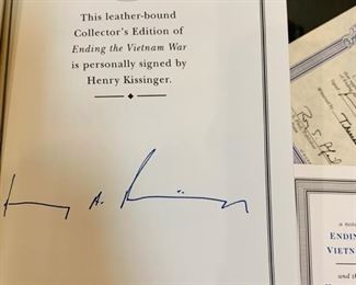 Kissinger Signed