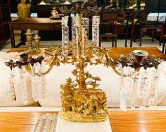 19th Century Gilt Candelabra