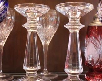 crystal candle holders