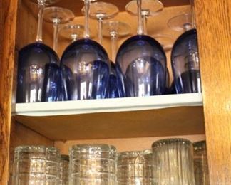 Colorful and block glassware