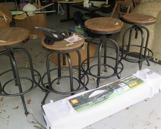 bar stools in garage