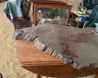 raw edge wood slab