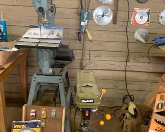 Band saw, drill press