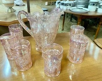 Imperial Glass Pitcher & Glasses Set