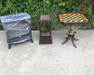 Side Tables. Fire Place