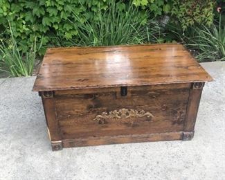 Wood Chest. Inside removable tray. $200.00