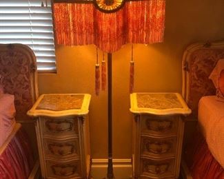 Custom Lamp Shade and Antique Lamp Stand $600