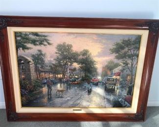 Carmel, Sunset on Ocean Avenue. Limited Edition Print