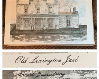Several Old Lexington Jail Prints (Signed and Numbered)