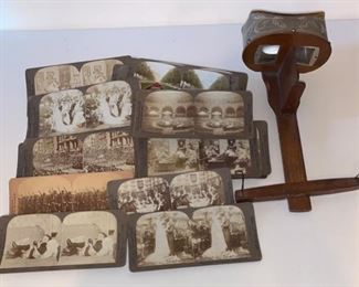 Antique Viewer with Cards