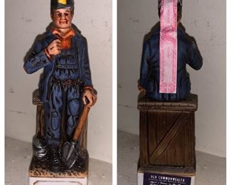 Old Commonwealth "Coal Miner" Miniature Decanter