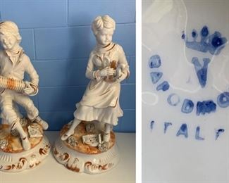 Capodimonte Porcelain Figurines 
