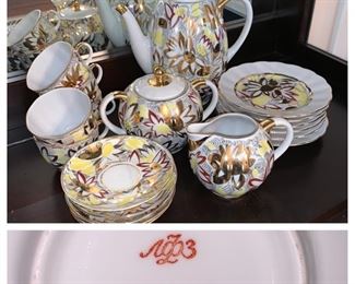 Russian Porcelain Tea Service