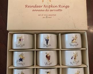Pottery Barn Reindeer Napkin Rings