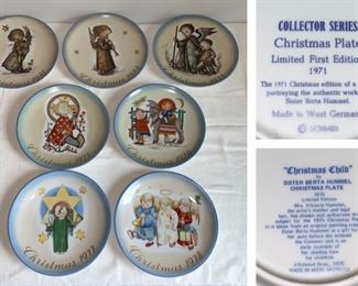 Sister Berta Hummel Christmas Plates