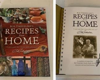 Bob Timberlake Recipes From Home Autographed Cookbook
