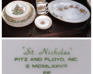 Fitz and Floyd "St. Nicholas" China