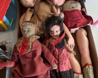 Assorted Vintage Dolls 