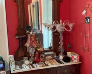 Ornate Eastlake Dresser with Mirror