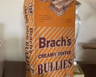 Vintage Brach's Creamy Toffee Bullies Box