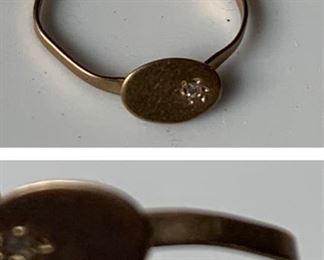 10 K Gold Baby Ring