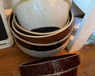 Several Stoneware Pottery Bowls