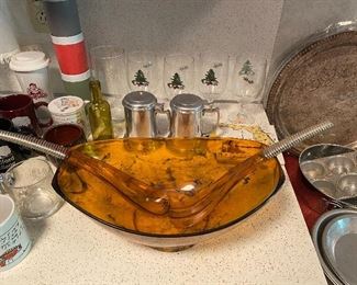 Mid Century Styson Art Products Salad Bowl