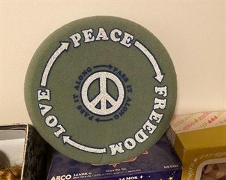 Vintage Peace Love Freedom Foam Frisbee