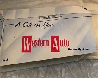 Vintage Western Auto Advertising Sewing Kits