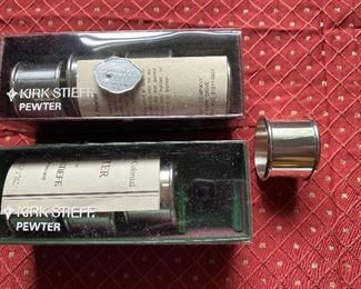 Kirk Stieff Pewter Napkin Rings