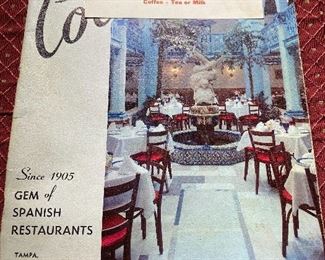 Columbia Spanish Restaurant Menu (Florida)
