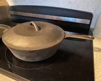 Cast Iron Covered Skillet