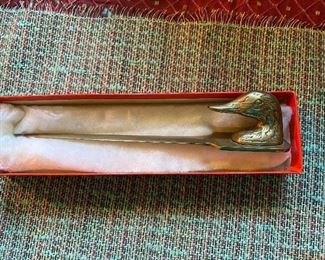 Figural Duck Letter Opener