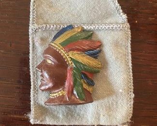 Figural Indian Pencil Sharpener (Occupied Japan)