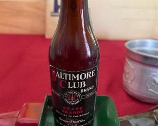 Miniature Baltimore Club Grape Brandy Bottle