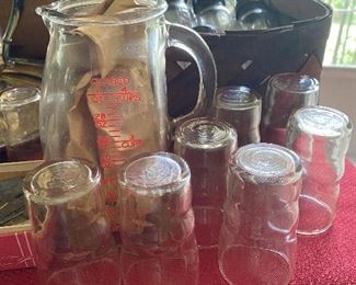 Measured Pitcher and Glass Set 