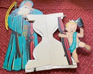 Vintage New Years Eve Standee Decoration 