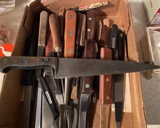 Assorted Kitchen and Chef's Knives