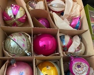 Vintage Glass Christmas Ornaments