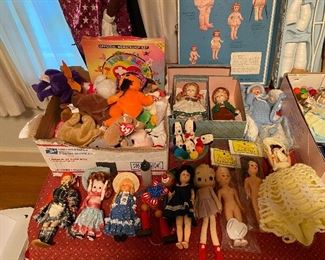 Dolls and Beanie Babies