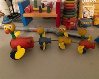 Wooden Bird Train (Still Works)