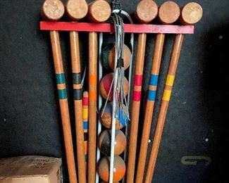 Vintage Croquet Set