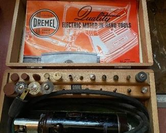 Vintage Dremel Tool in Wooden Case