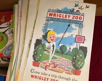 Wrigley Gum Premium Zoo Pop Up Booklets