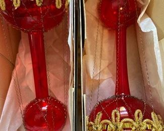 Two West Germany Ornaments in the Boxes