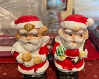 Vintage Santa Salt and Pepper Shakers